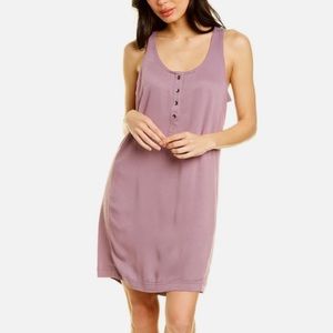SPLENDID Button-Front Henley Tank Dress